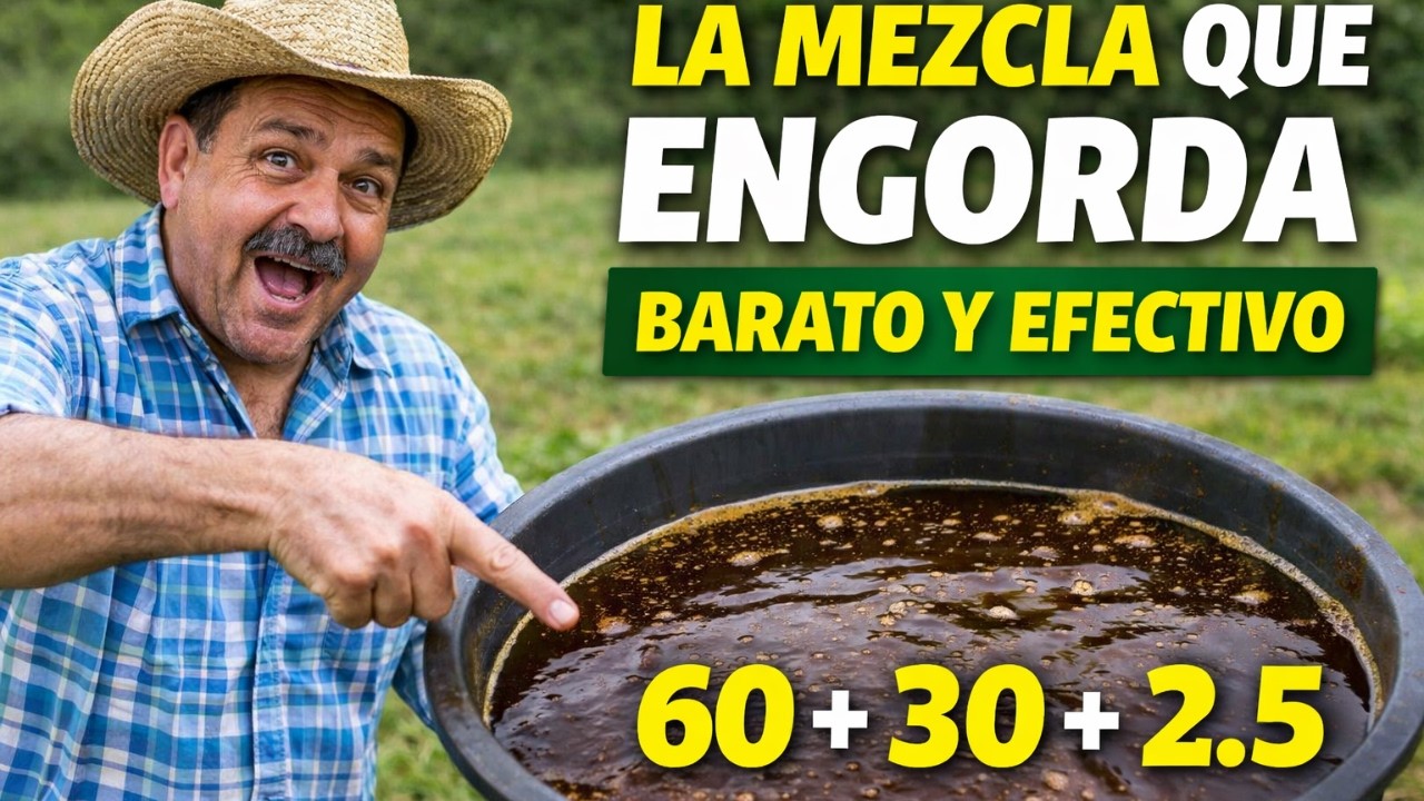 💰🐄 ¡ENGORDA VACAS CON SOLO 100 LITROS! La Fórmula Secreta que Aumenta Peso RÁPIDO y BARATO 🚀🌾