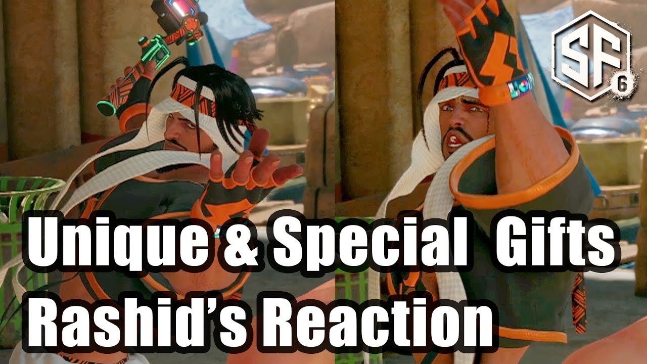 🍣💽Rashid's Unique Special Gifts Reaction - Rashid's Best Gifts ~ Street Fighter 6
