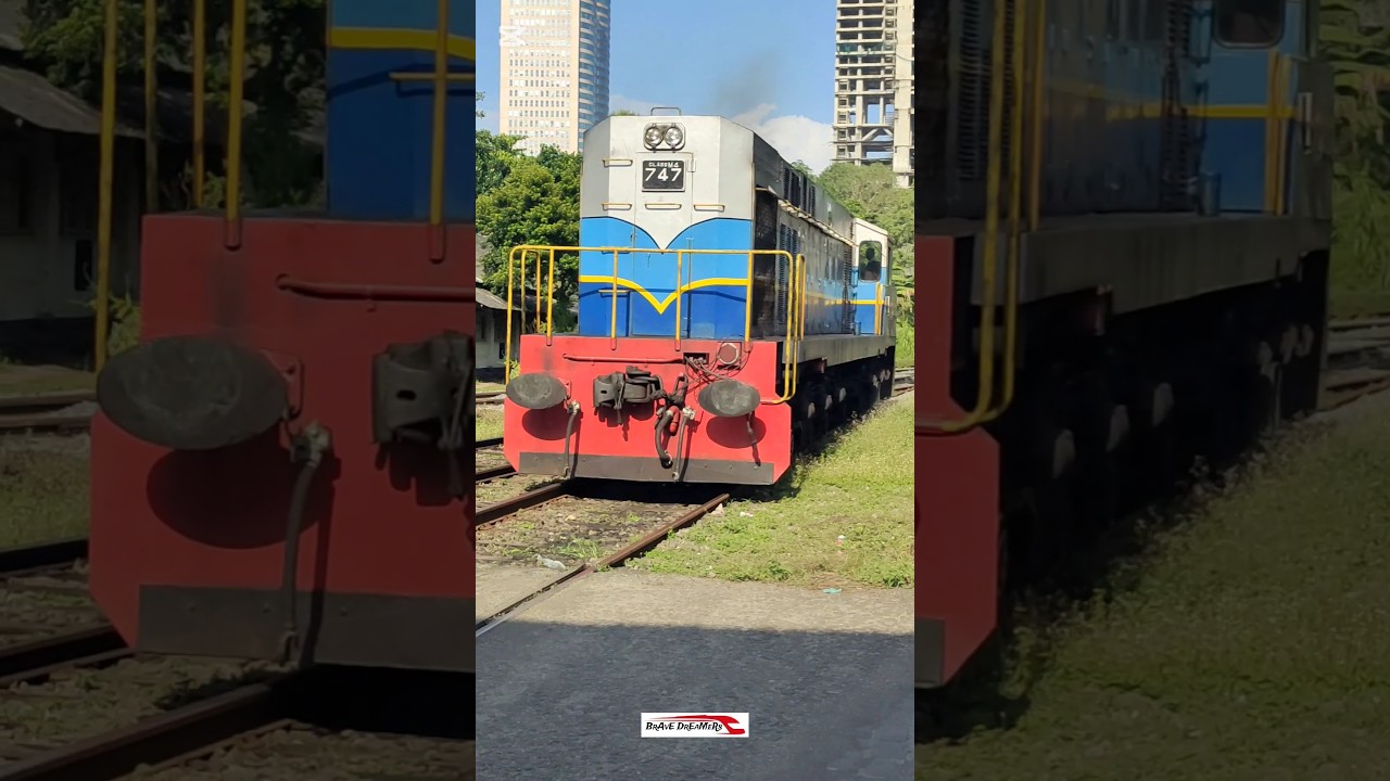 Class M4 747 Locomotive 💙 #srilanka #train #colombo #canadian #rare #viralshort #trending #loco