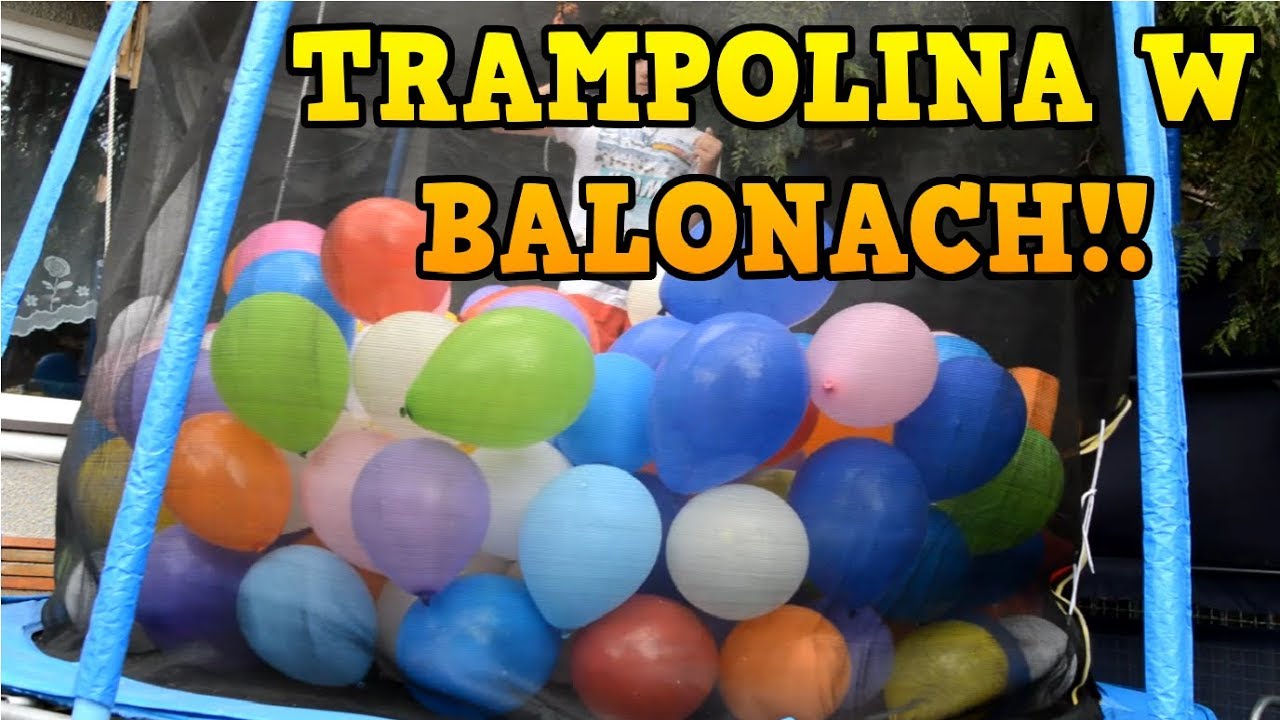 Trampolina cała w BALONACH! Test - *SKOCZYŁEM Z BALKONU* Vlog #2