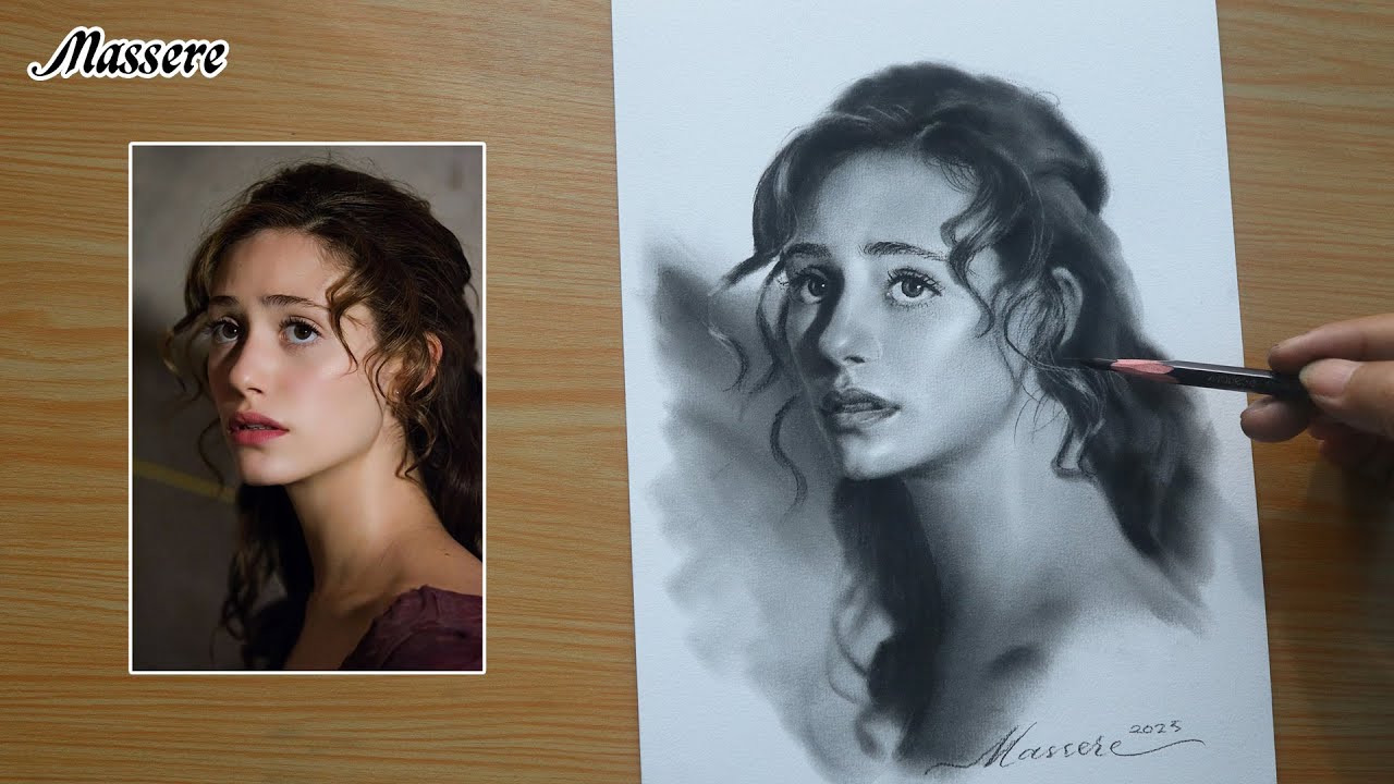 How to Make Portrait Beautiful Face Pencil Drawing Step by Step for Beginners