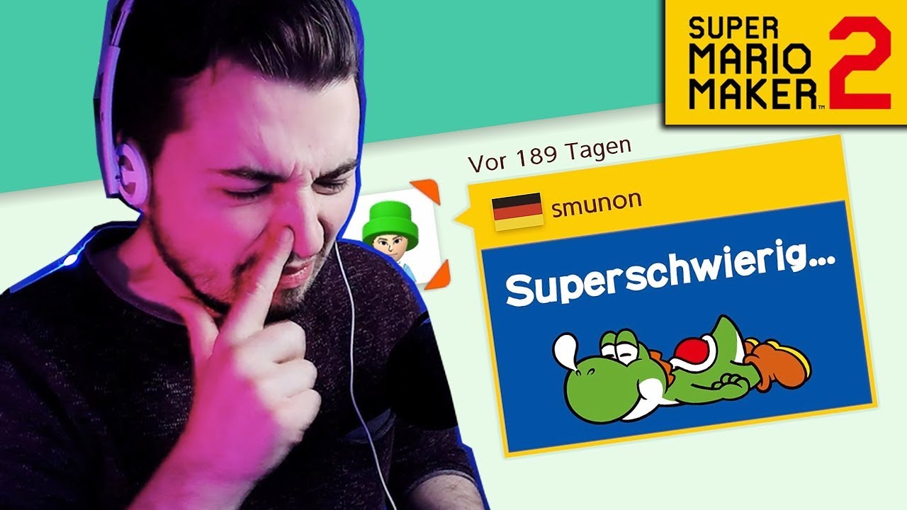 Er findet sein eigenes Level superschwierig 🛠️ Super Mario Maker 2 Online