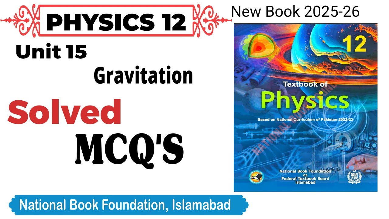 Unit 15 Solved MCQ'S class 12 Physics National Book Foundation As Federal board