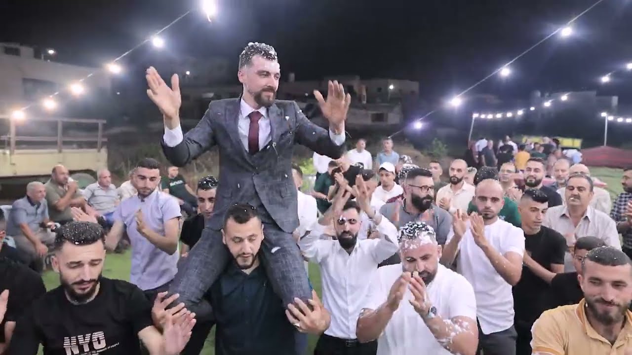 استقبال العريس فؤاد علاونة ام التوت مع الفنان حسين السويطي