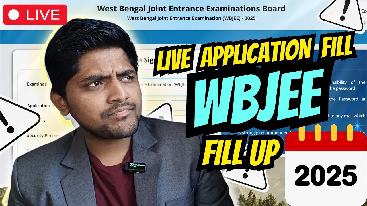 #wbjee 2025 LIVE application form fill up | TFW | Other state | Step by step guide