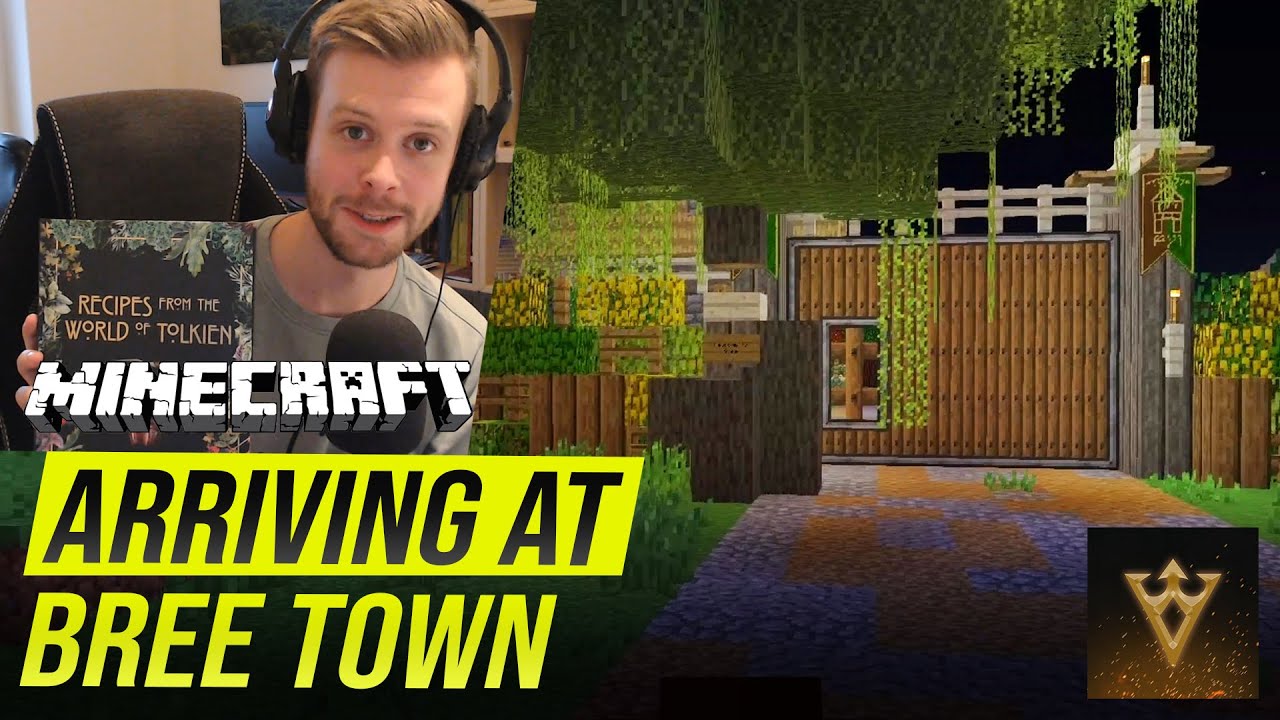 ARRIVING at BREE TOWN in Minecraft: LOTR Mod - Episode 6