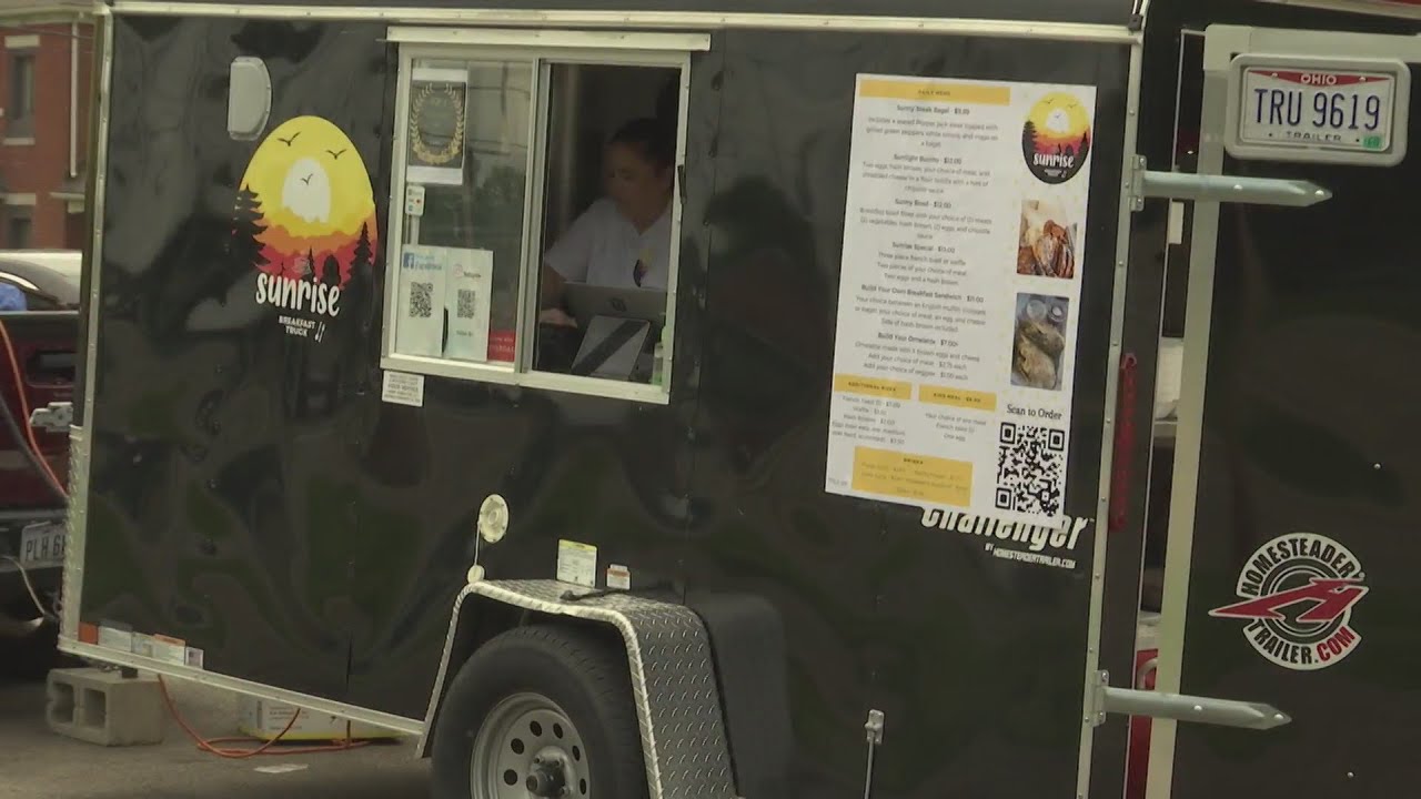 Dayton breakfast truck driving in business