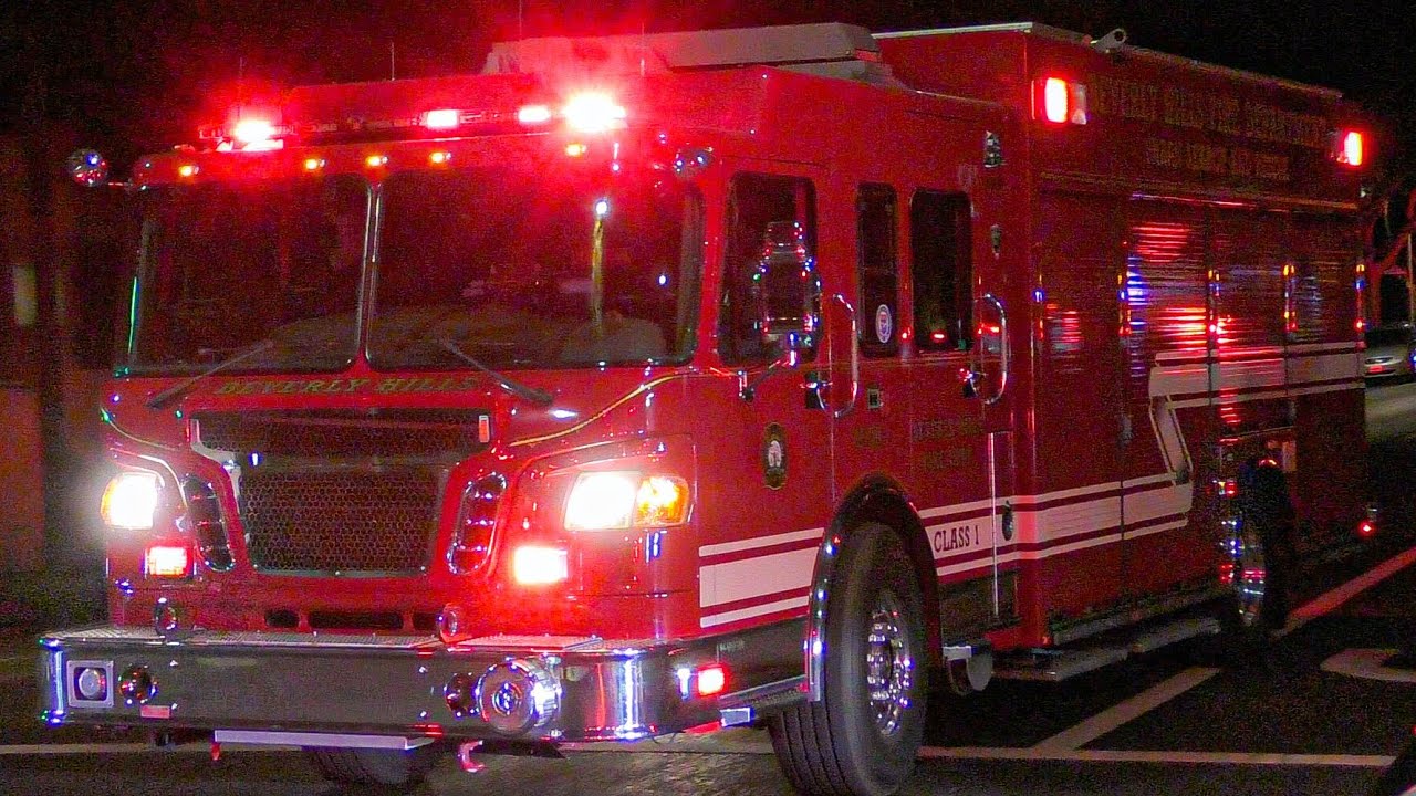 Beverly Hills Fire Dept. USAR 5 Responding