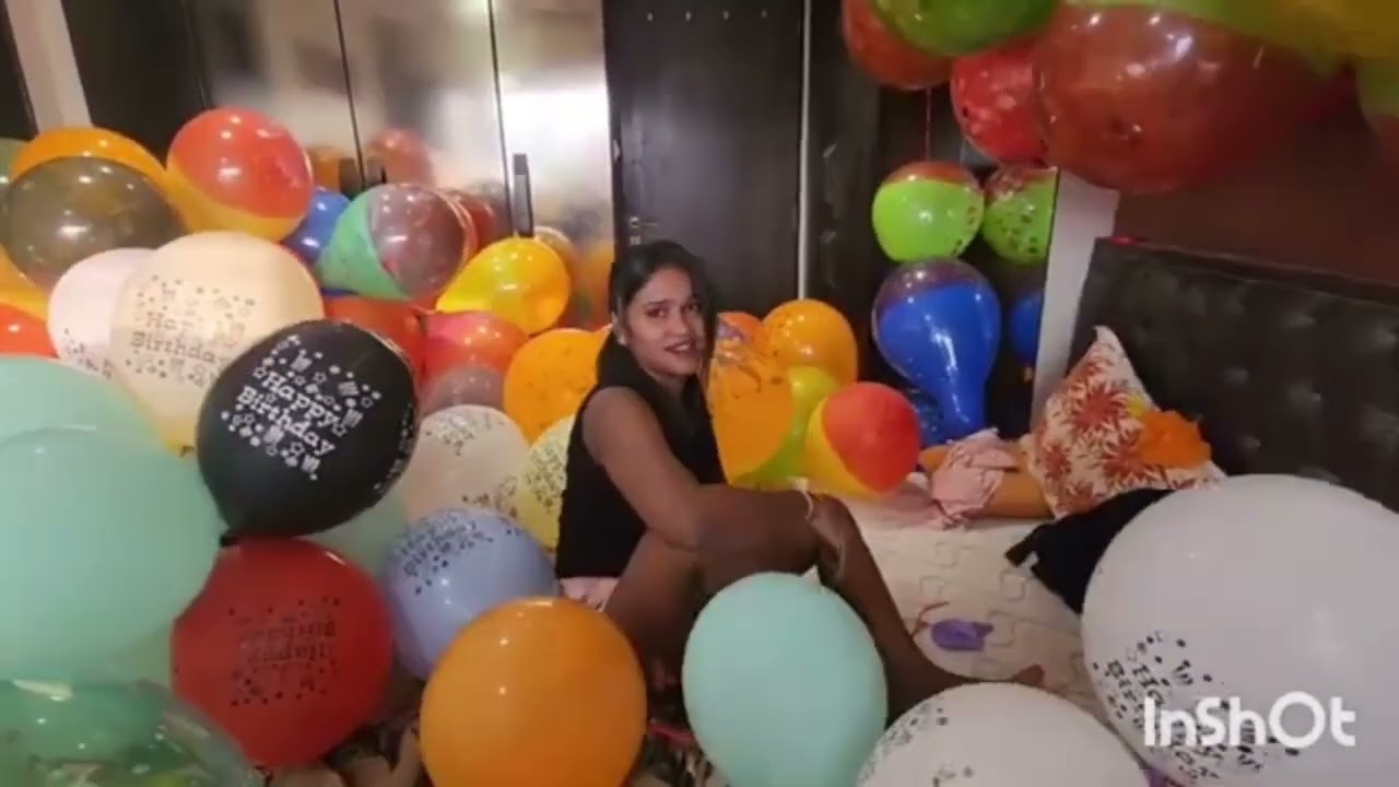 ASMR... Enjoying playing with and bursting balloons by Indian women. Please subscribe to my channel🎈