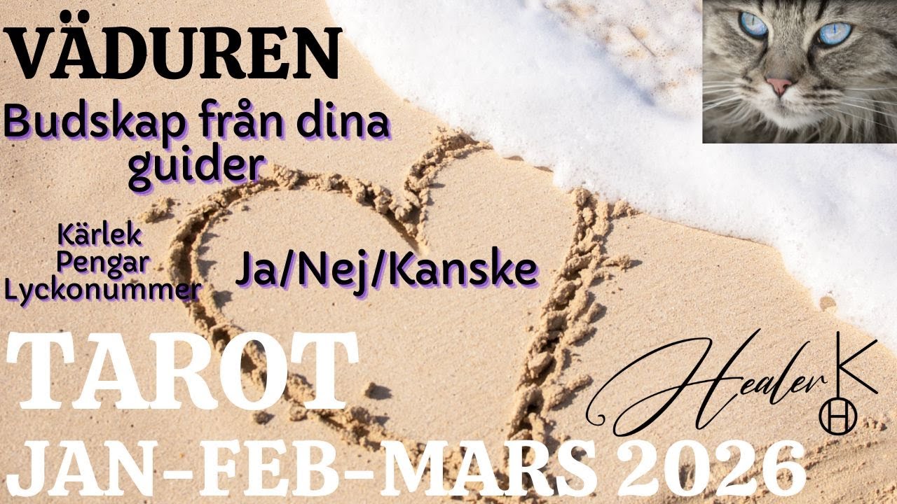 V&auml;duren ♈ Januari-Februari-Mars 2026 Tarot | Healer K