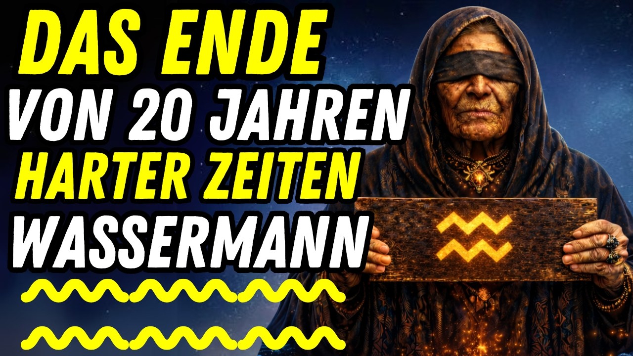 Wassermann, wusstest du das? Der Monat März 2026 bringt dir 20 Jahre Glück!