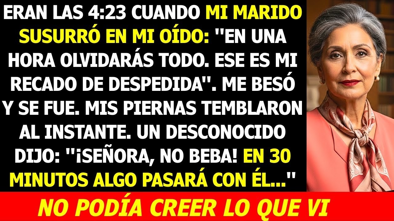 Él Susurró   Olvidarás Todo    Un Desconocido Gritó   ¡No lo Beba!     Lo Que Pasó Después