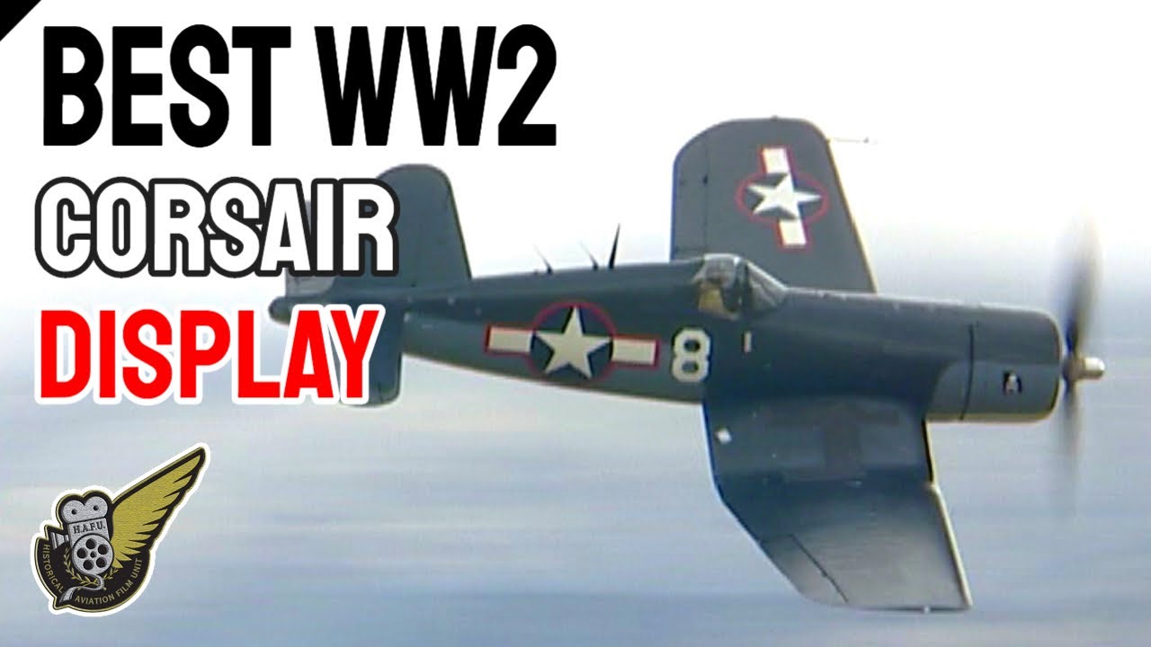 WW2 Corsair fighter - low level and fast