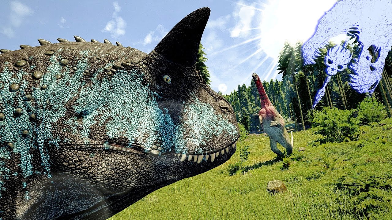 The Isle - Carno Vs  Giga & Rex! Big herbivore group |  Allo Slaughter! (GamePlay)