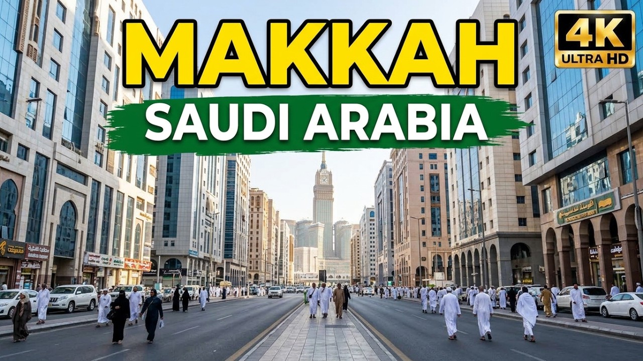 MAKKAH CITY SAUDI ARABIA, (4K) Walking Tour
