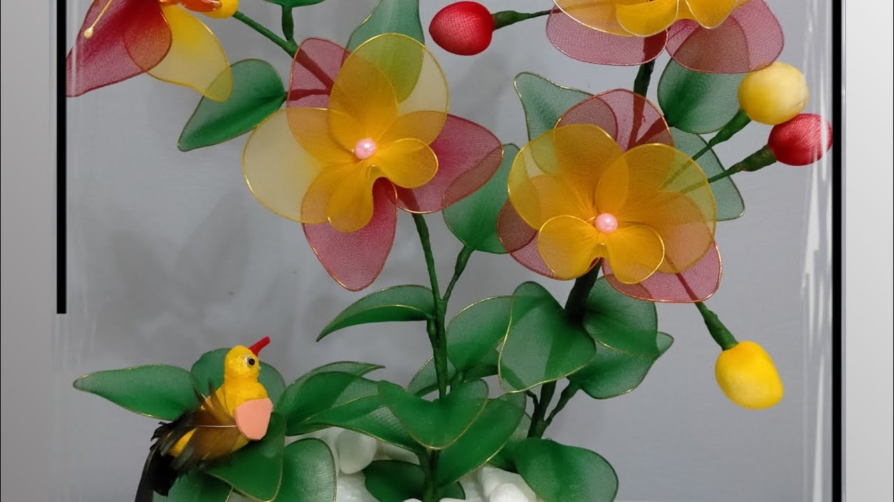 Nylon stocking flower making | nylon stockings flowers tutorial