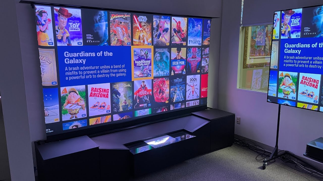 The Best Ultra Short Throw Projector Solution | Aegis AV Andromeda UST Cabinet
