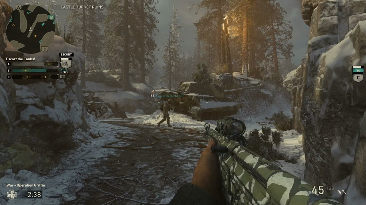 Call of Duty WW2: War Gameplay (No Commentary)