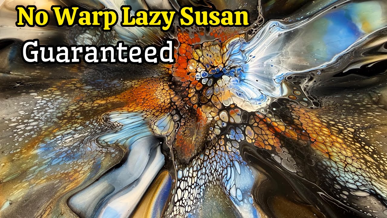 Гарантированное отсутствие деформации вращающейся подставки! #акриловаяживопись #жидкоеискусство