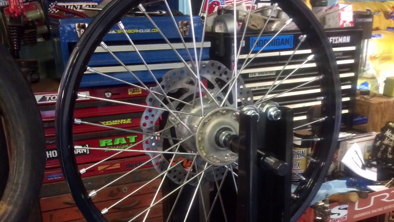 Lacing and Truing An Excel Rim On A KX450F