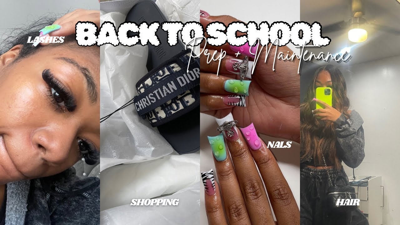 BACK TO SCHOOL MAINTENANCE + PREP | shopping, hair, nails, grwm, etc.