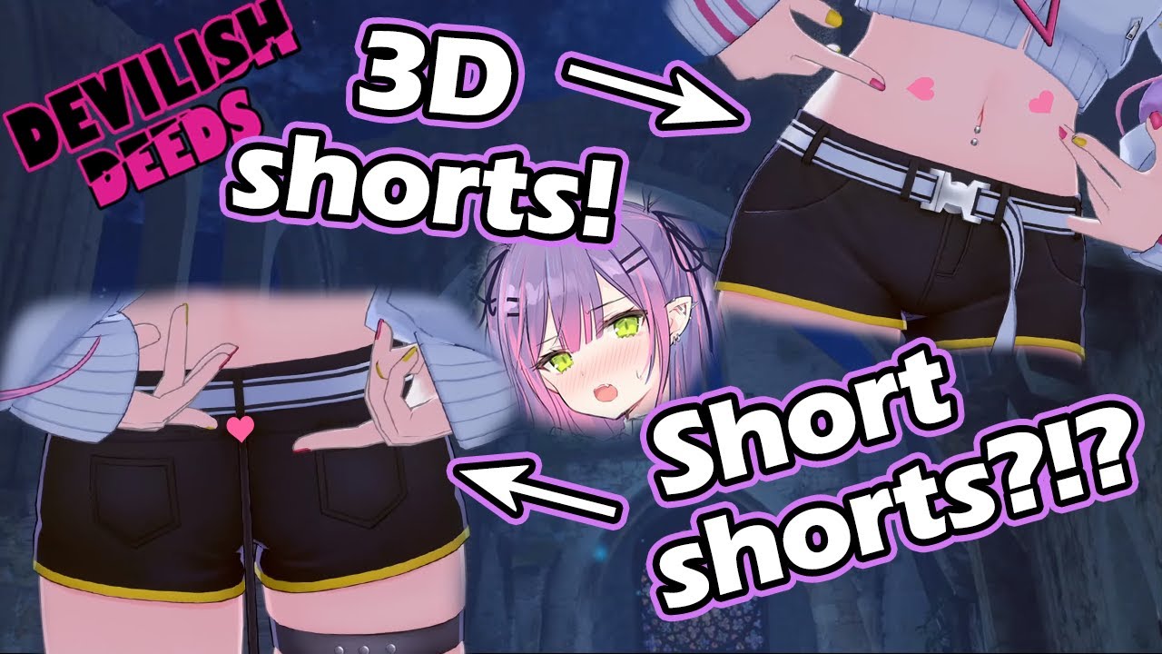 Tokoyami Towa Puts Her Cute 3D Shorts on Display (hololive) [ENG SUB]