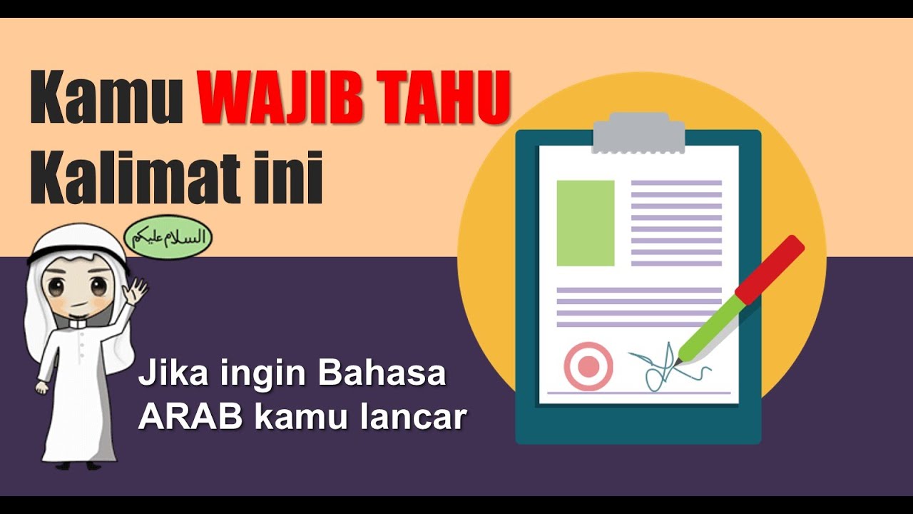 20 KALIMAT BAHASA ARAB BIKIN KAMU LANCAR BAHASA ARAB