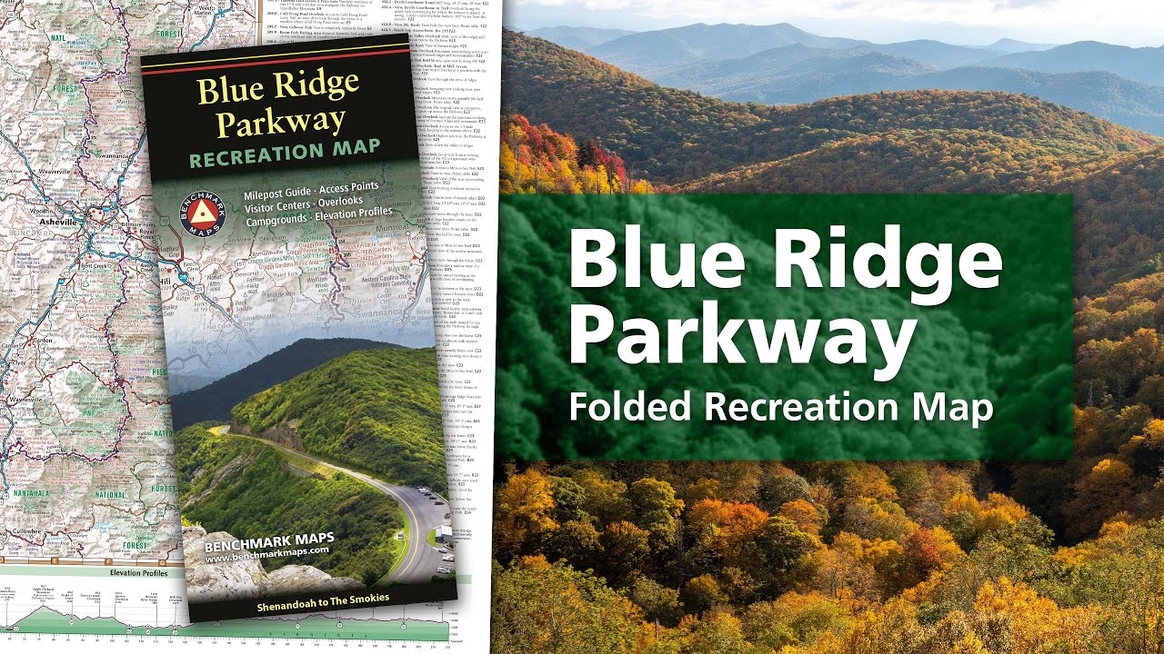 Blue Ridge Parkway Folded Map