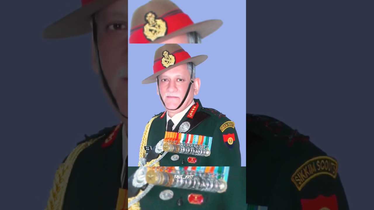 Tribute To CDS Bipin Rawat PVSM,UYSM, AVSM,YSM,SM,VSM,ADC ❤️🥺| 5/11 GORKHA RIFLES ❤️🙏🇮🇳#indianarmy