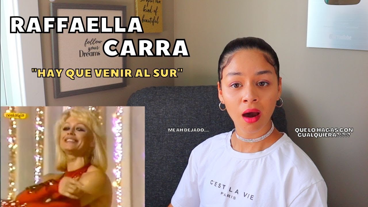 REACCIONO por PRIMERA VEZ a RAFFAELLA CARRA 