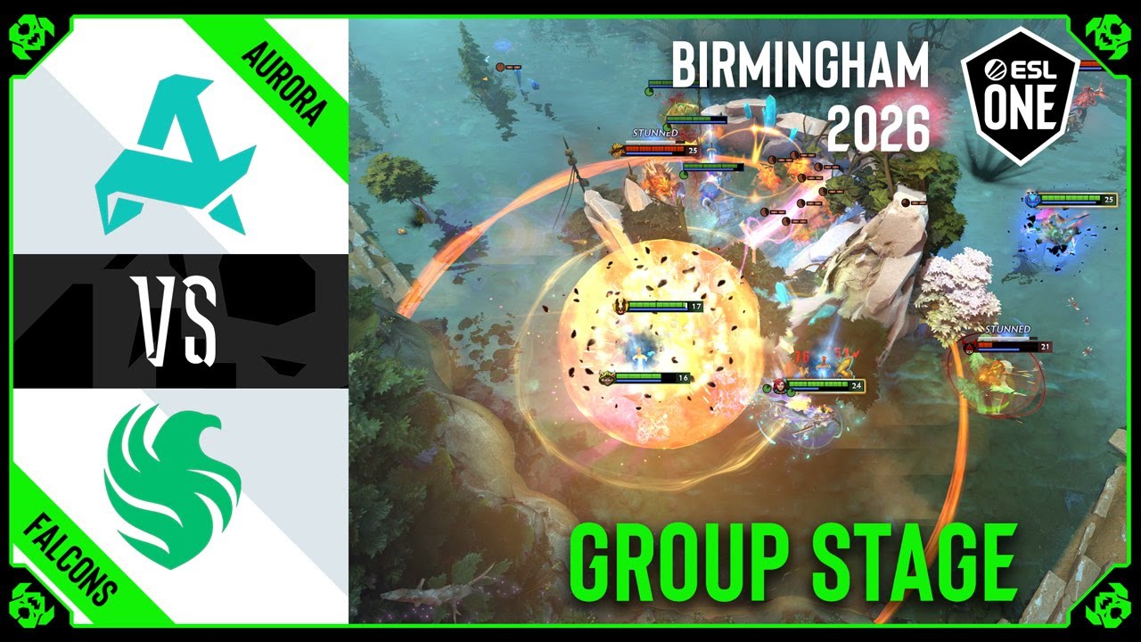 AURORA vs FALCONS - HIGHLIGHTS - ESL One Birmingham 2026