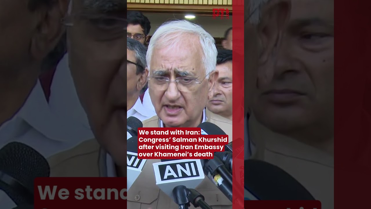 We stand with Iran: Congress&rsquo; Salman Khurshid after visiting Iran Embassy over Khamenei&rsquo;s death