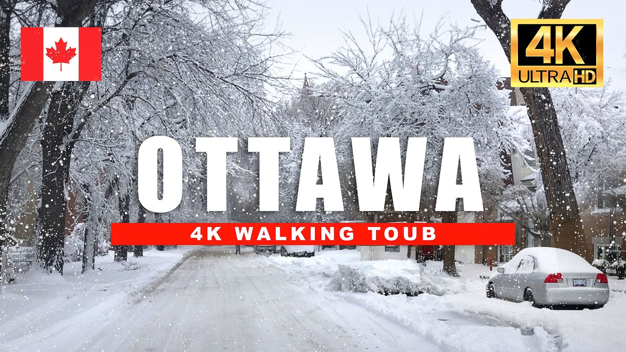 Epic Snowstorm in Ottawa! 🇨🇦 Suburban Winter Walk in Stunning 4K [HDR/60fps]