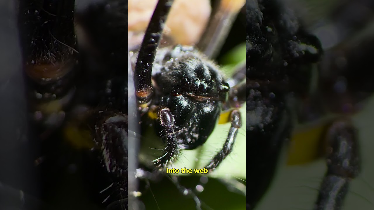 She&rsquo;s 100x Bigger&hellip; and He&rsquo;s in Danger! 😨🕸️Orb-weaver spider under the microscope!