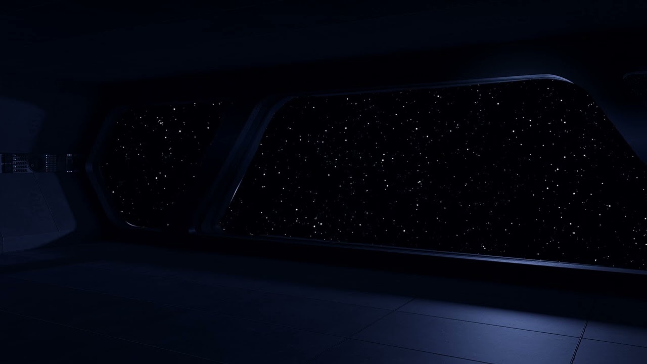 Spaceship Sleeping Quarters | Sleep in space | White noise | Long Travel in Cozy Bedroom