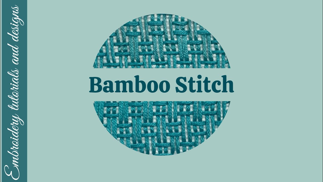 Needlepoint stitch #26 -  Bamboo Stitch | Easy Needlepoint Stitch Guide for Beginners