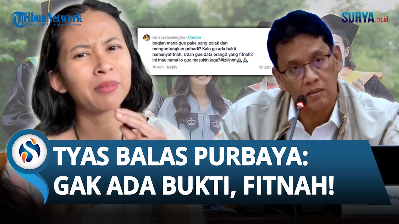 BALAS TUDUHAN PURBAYA soal Pakai Uang Negara, Dwi Sasetyaningtyas: Gak Ada Bukti, Fitnah!