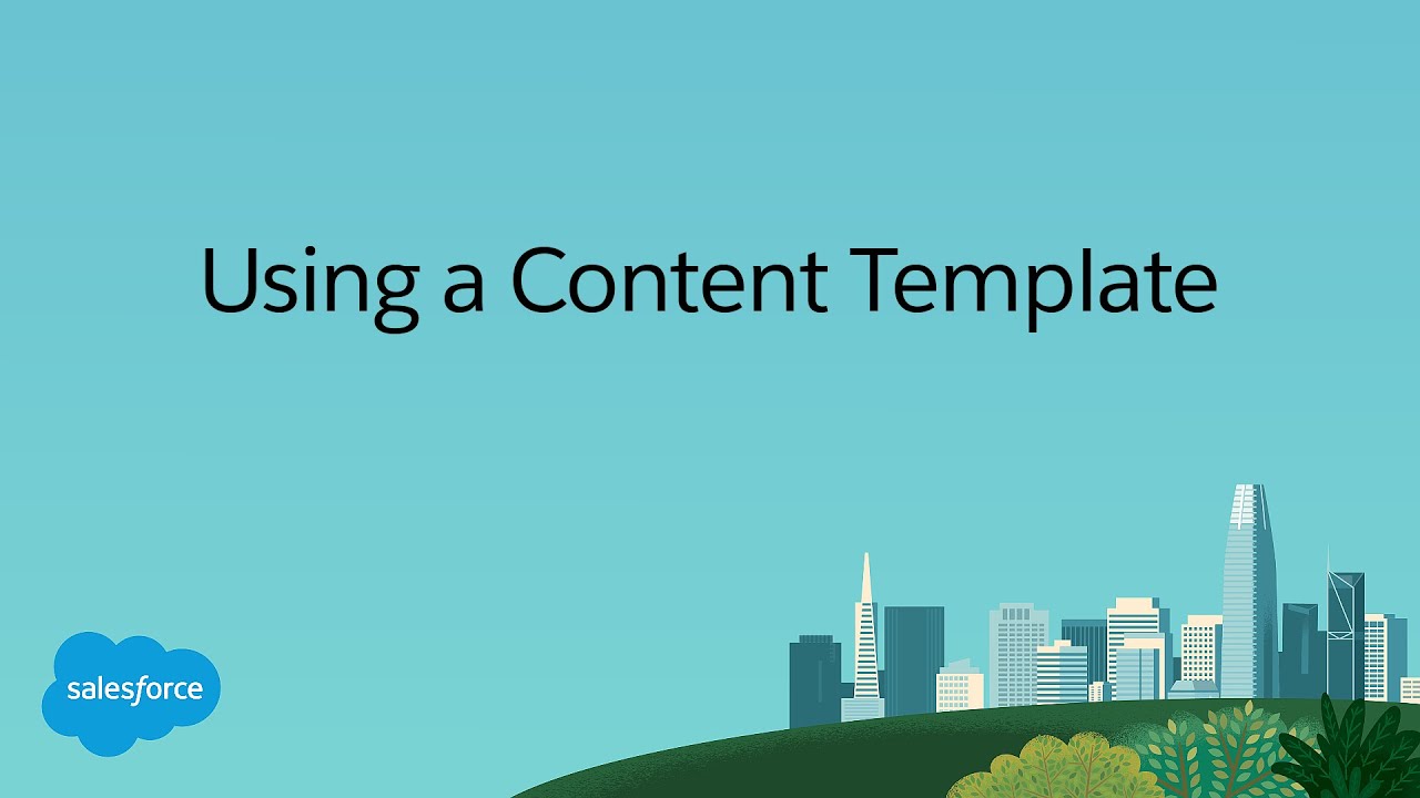Using a Content Template