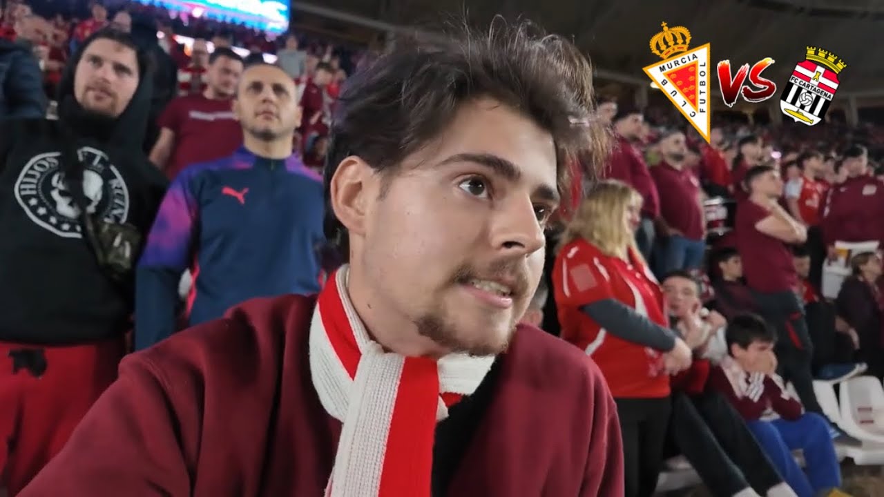 Un Murcia al borde del descenso, bochorno y cargas policiales. Vlog Real Murcia 1-2 FC Cartagena