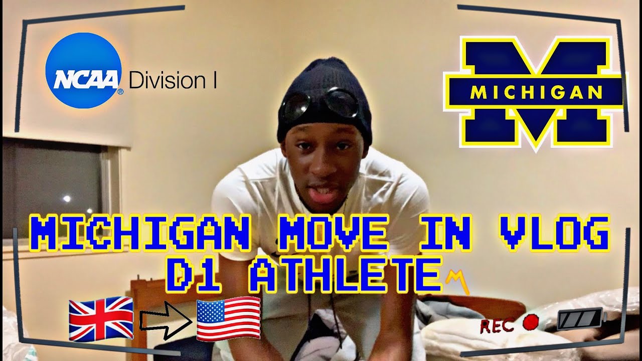 University of Michigan Move In Vlog | From The UK (D1 Athlete)