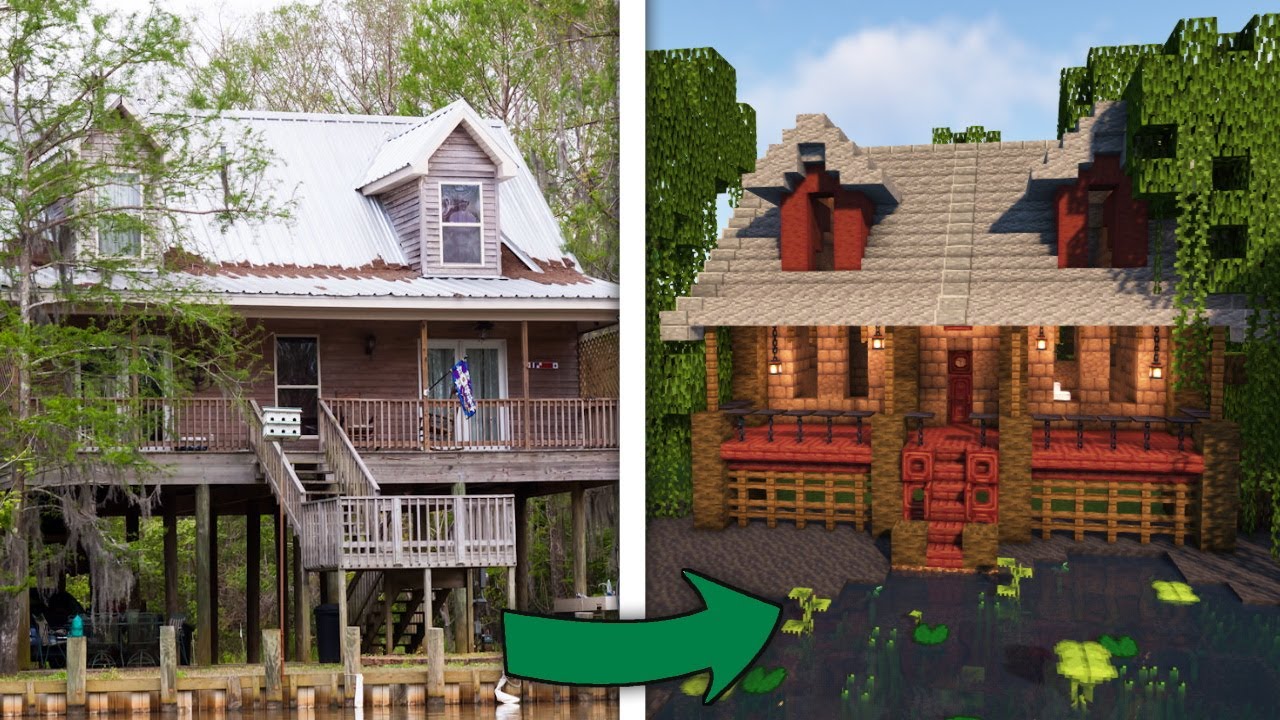 Minecraft Tutorial: How To Build A 1.19 Mud & Mangrove House!