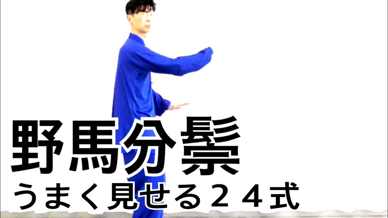うまく見せる２４式｜第２式〝野馬分鬃〟｜レッスン
