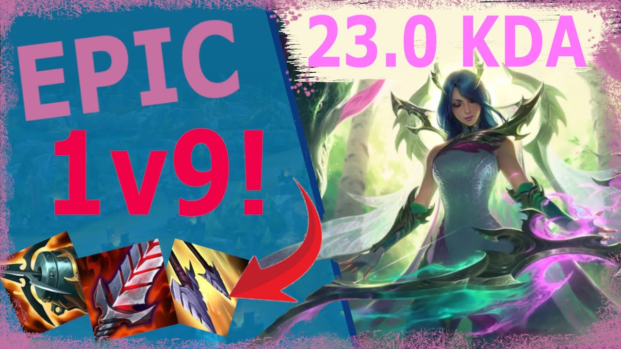 MY ASHE HAD A 23.0 KDA !!  1v9 HARD CARRY !!