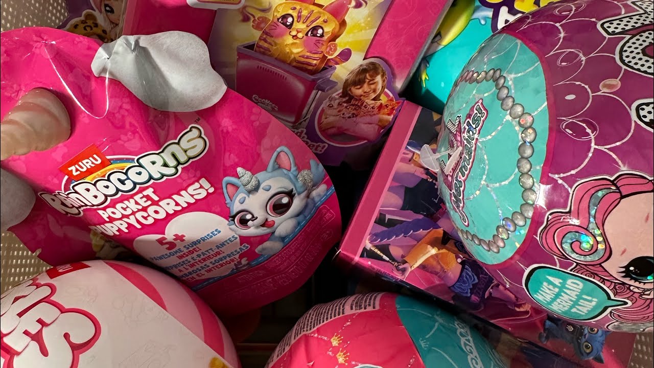 ASMR 🌈 Unboxing Hello Kitty 🎀 LOL💖 #unboxing #asmr #toys #spongebob #hellokitty #lol #blindbag 