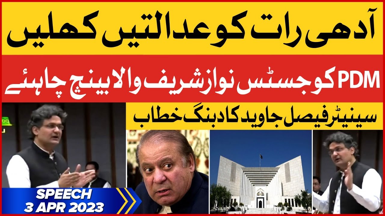Senator Faisal Javed Historic Speech in Senate Session | Supreme Court Larger Bench | Breaking News