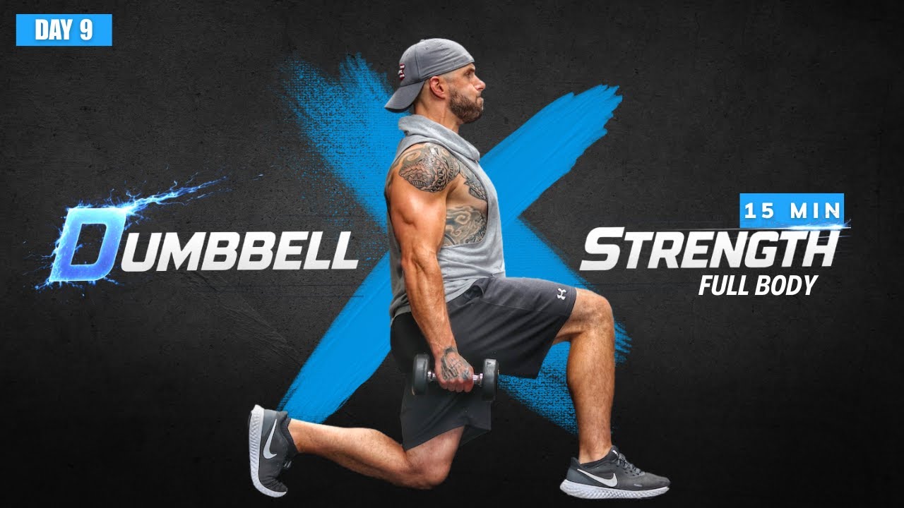 15 Min Full Body Dumbbell Strength Workout | Low impact - beginner friendly