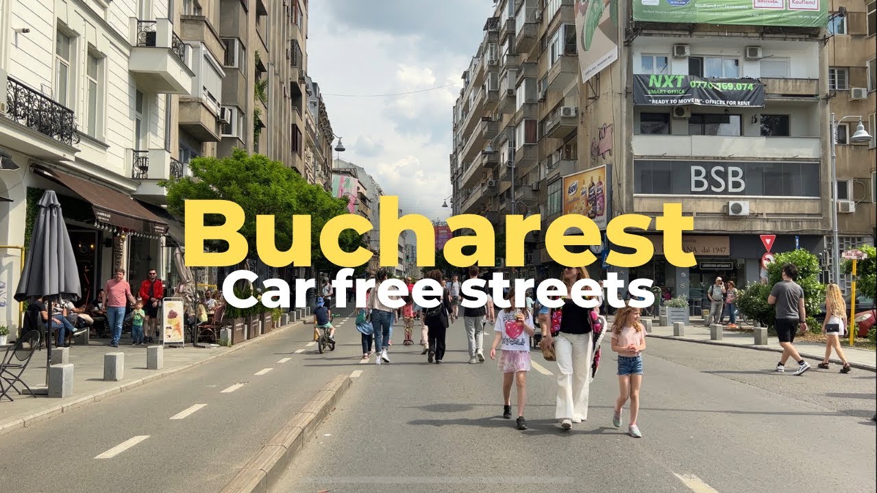 Bucharest Car Free Streets | București Străzi Deschise | 4K