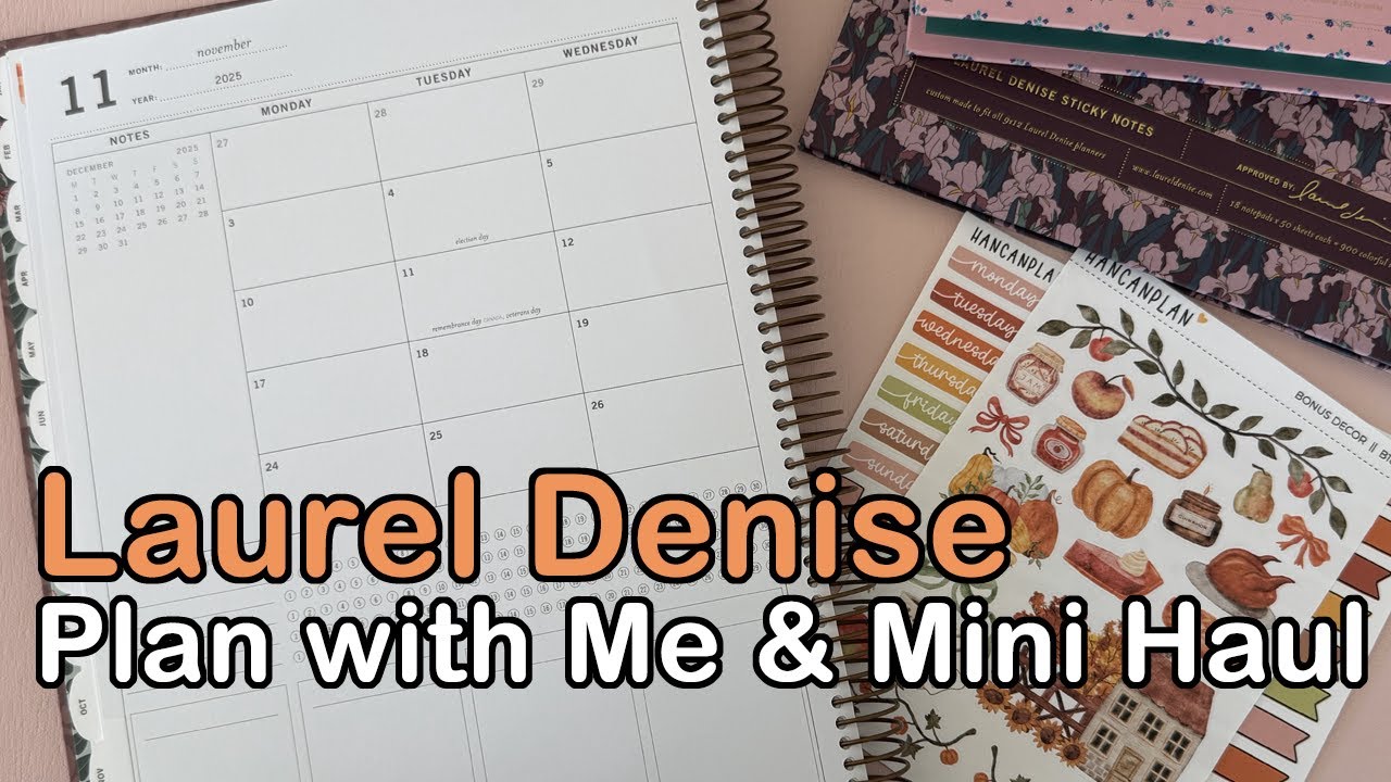 Plan with Me November 2025 | Laurel Denise Scout Planner & Mini Stationery Haul