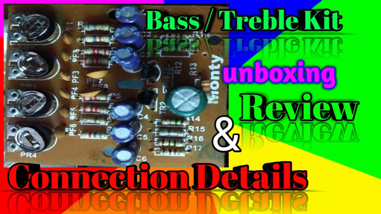 how to connect extra bass treble board