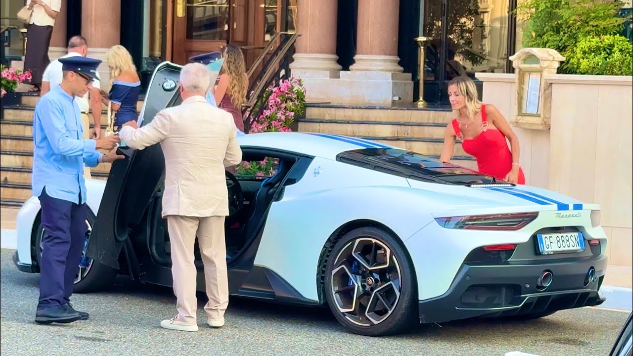 The Millionaires Boss Lifestyle Supercar departure in Monaco Hotel de Paris @emman25MC C